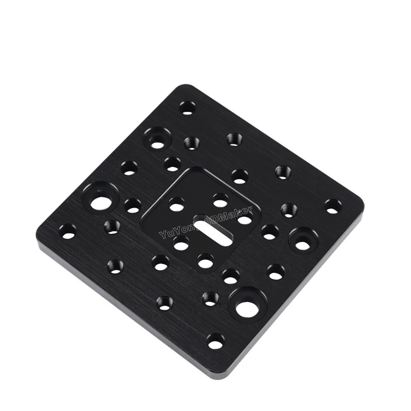 Части 3D-принтера CNC Openbuilds алюминиевая пластина лист c-луч подвижная плата черный металл для стойки Кронштейн штамповочная пластина