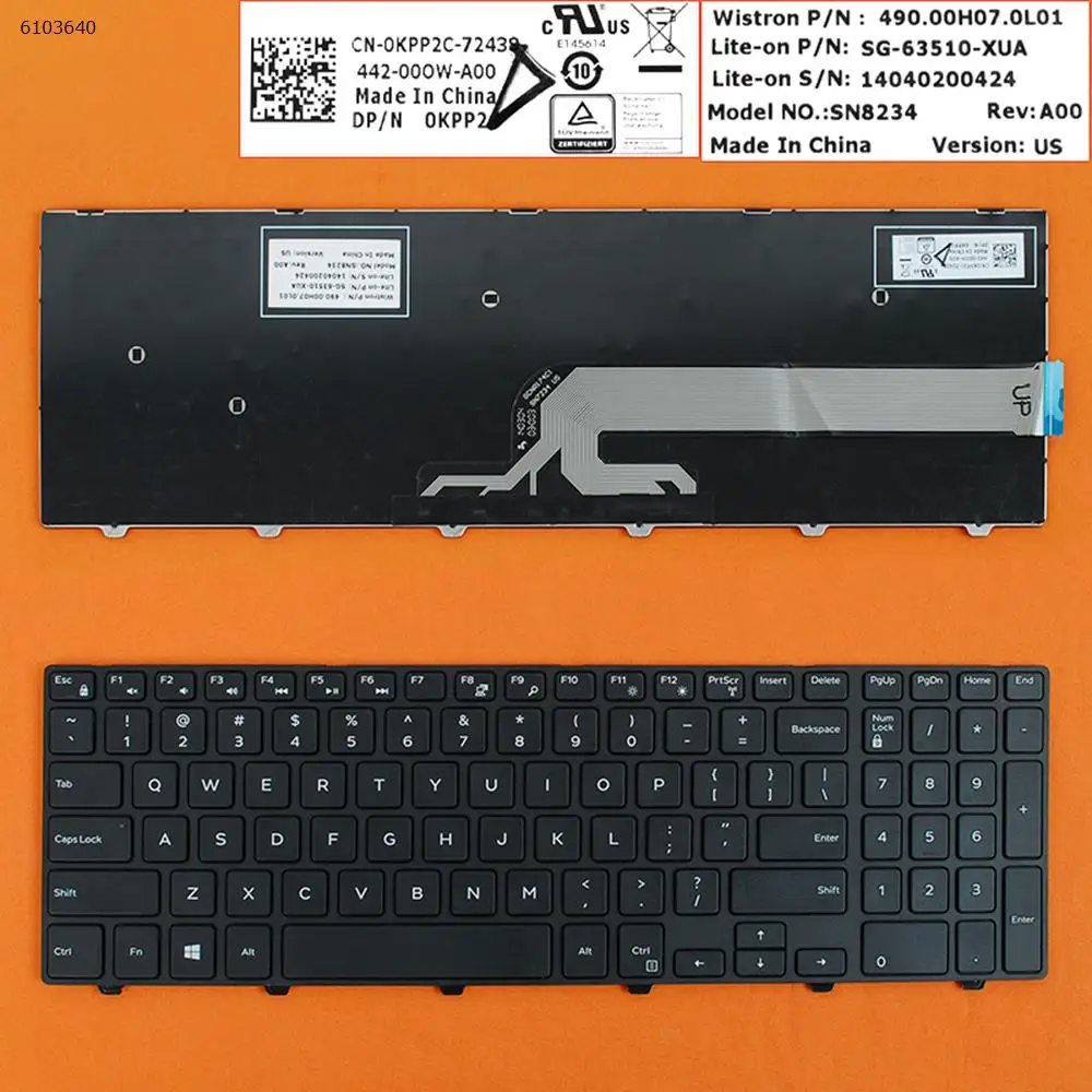 QWERTY США новая сменная Клавиатура для ноутбука Dell Inspiron 5542 5543 5545 5547 5548 5551 5552 5555 с