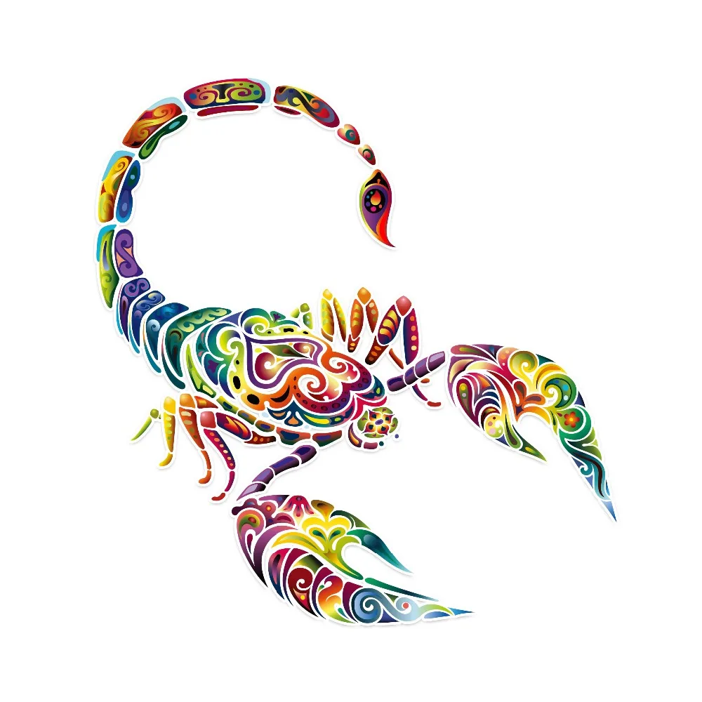 

Car Stickers Creativity Unique Colored Scorpion Car Motorcycle Decor Decals PVC,11.7CM*12.3CM