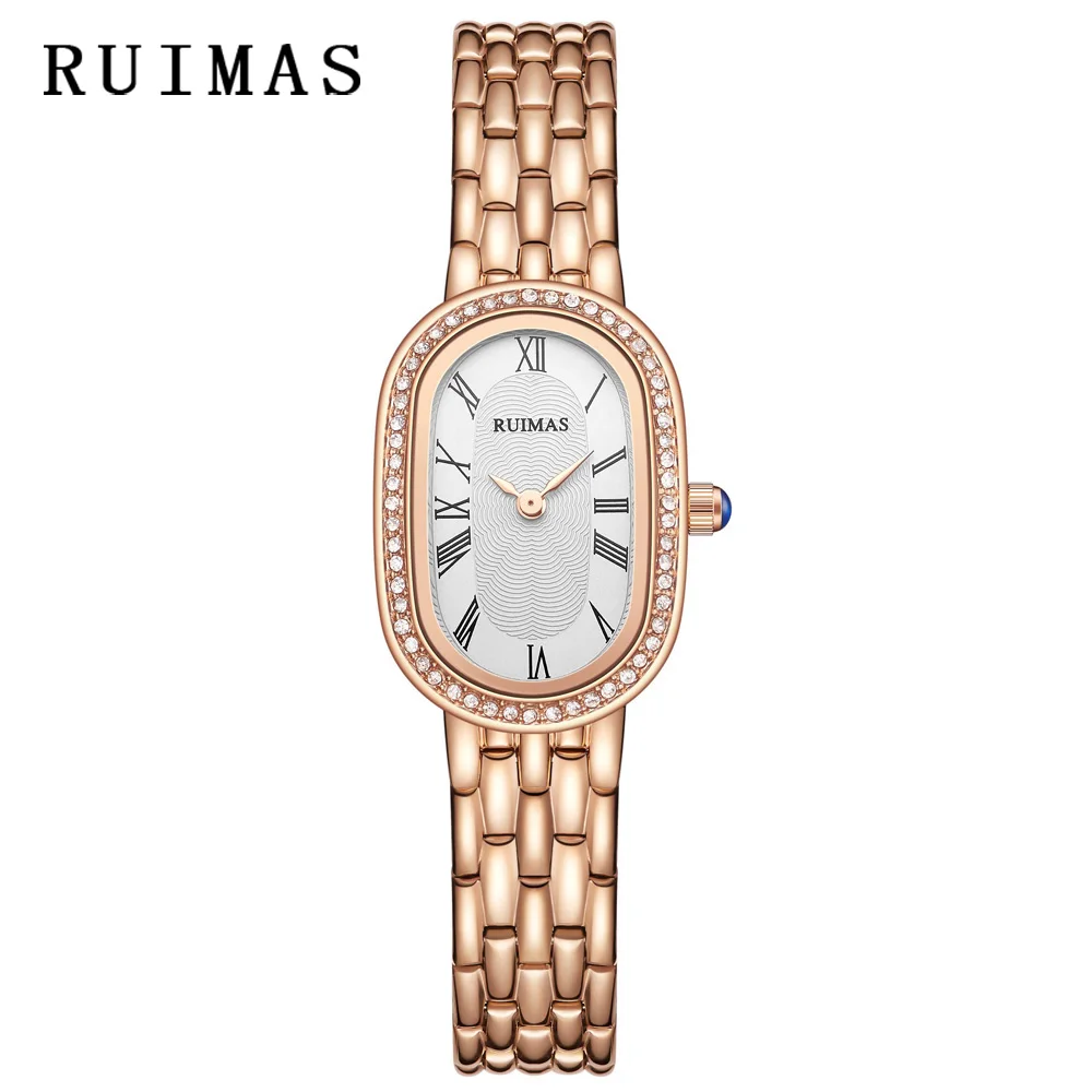 Wristwatches Dress Bracelet Fashion Feminino Watches Diamond New Gold Quartz Ladies Luxury Rose Watch Clock 2019 Relogio Women