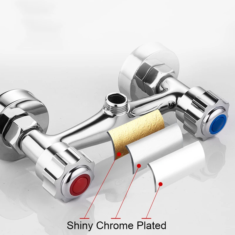 Латунный Смеситель для ванны Vestudio смеситель с двойной ручкой настенный