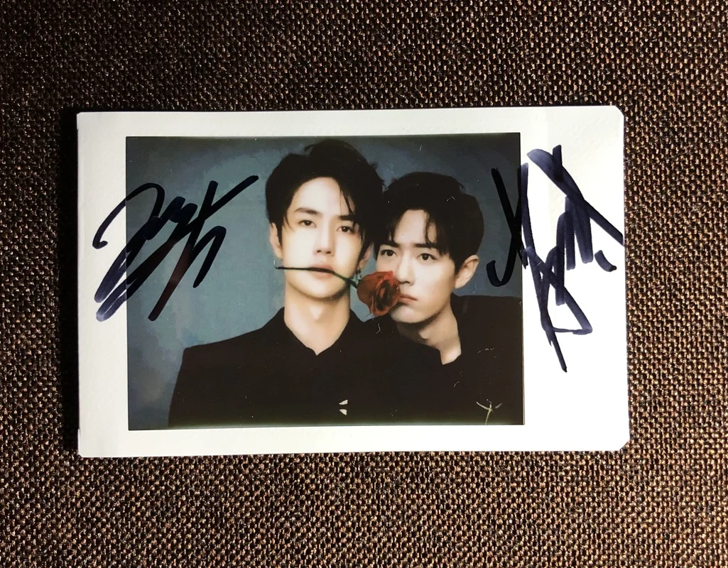hand signed Xiao Zhan YiBo autographed photo the Untamed Chen Qing Ling 5*7 052021 |