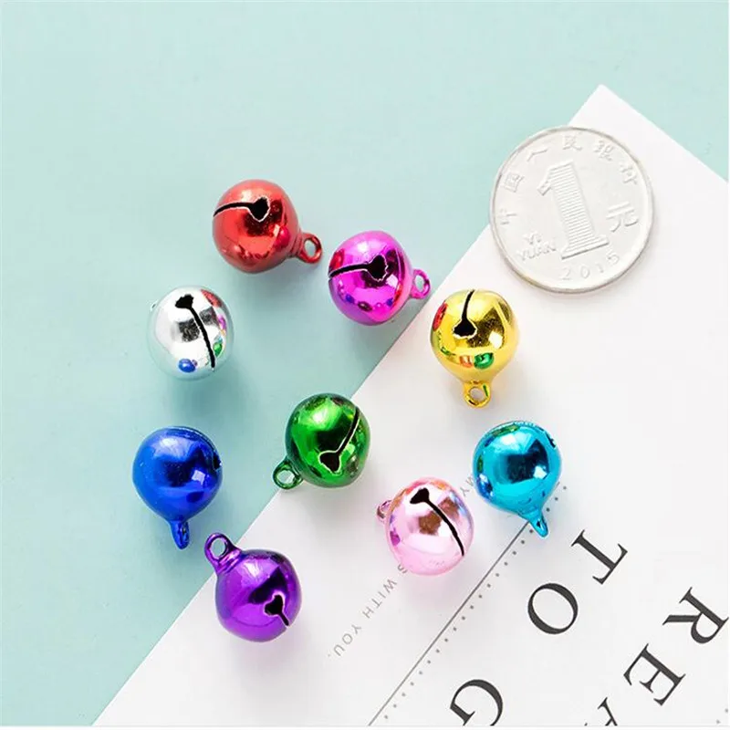 50 шт./упак. 6 мм 8 рождественские украшения для дома цветные круглые слова медные