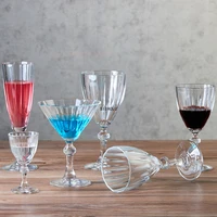 european retro red wine glass creative diamond goblet wine glass champagne glass cocktail glass triangle glass wine glass