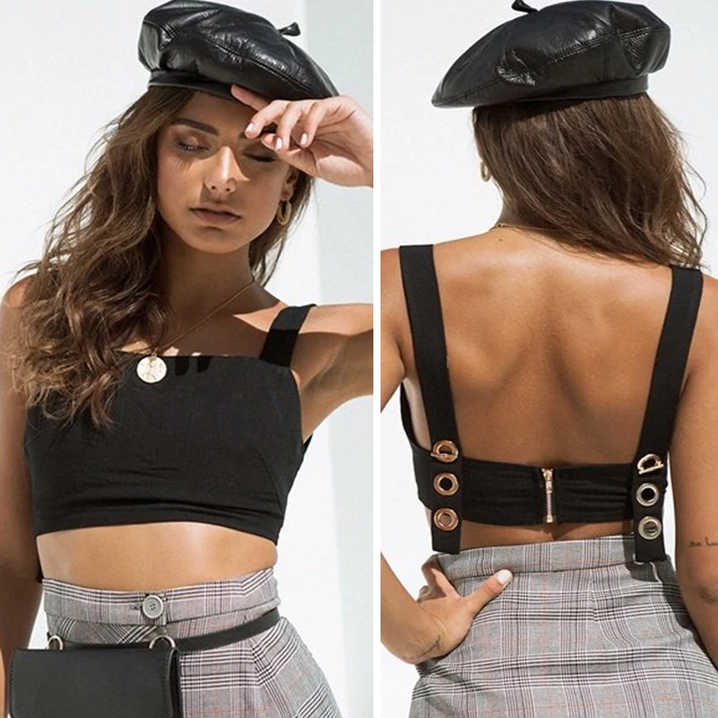 Новейшая летняя пикантная Женская майка с открытыми плечами модная однотонная