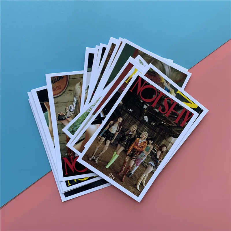 16Pcs/Set ITZY New Album Not Shy Photo Card Yeji Lia Ryujin Yuna Postcard LOMO Student Stationery Set | Канцтовары для офиса и
