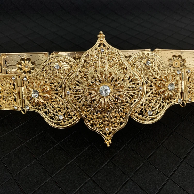 

Luxury Bridal Jewelry Jewelry Caucasian Women's Girdle Gilt Silver-plated National Brides Wedding Jewelry Plus-size Gown Girdle