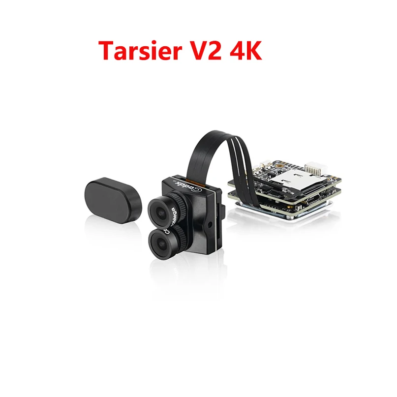 Standard V2 Black Caddx.us Tarsier V2 4K 30fps 1200TVL двойной объектив Супер WDR WiFi Мини FPV камера HD Запись DVR двойной аудио OSD для гонок Дрон - Цвет: Standard V2 Black