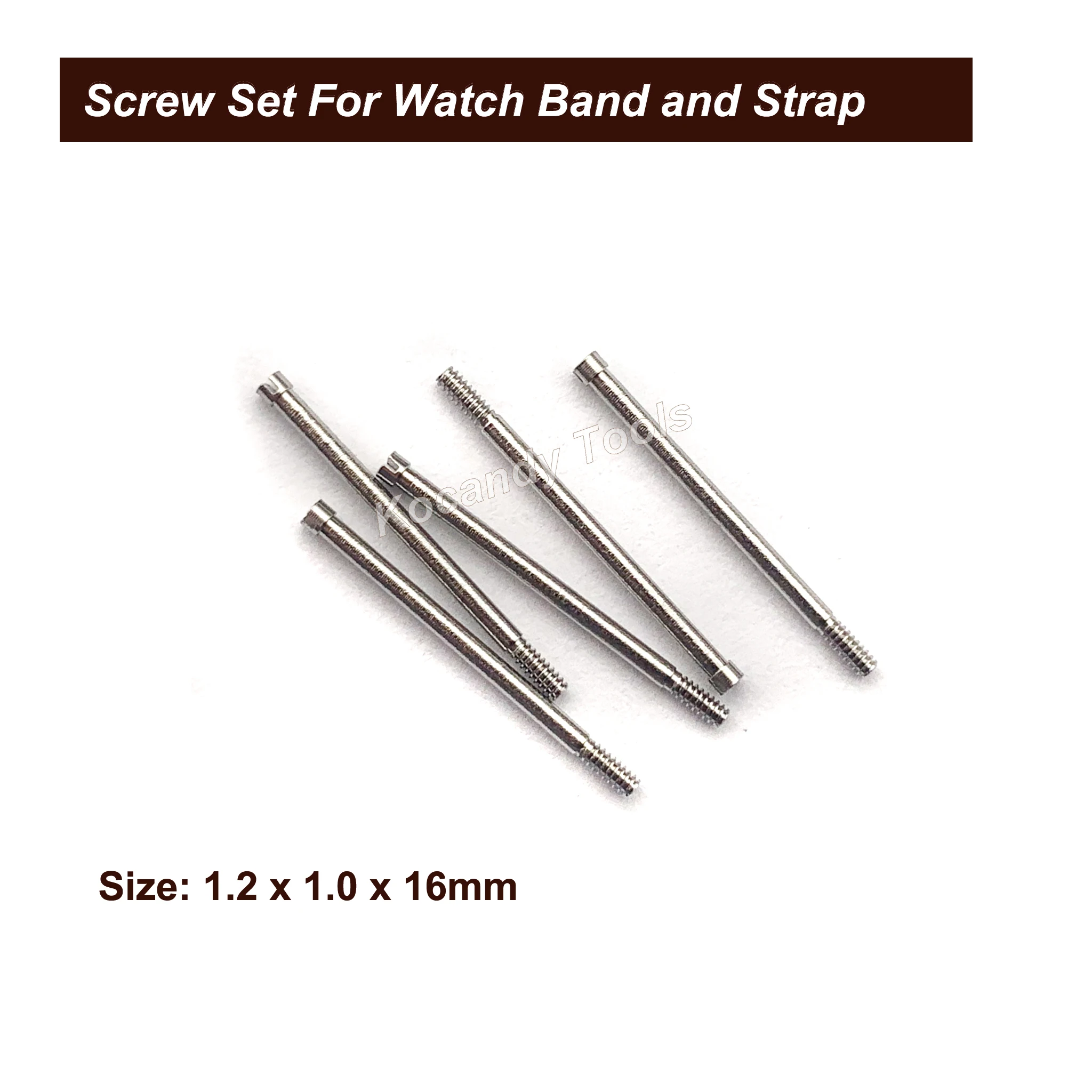 Шнековый стержень для металлического ремешка часов 50 шт. 10 размеров из