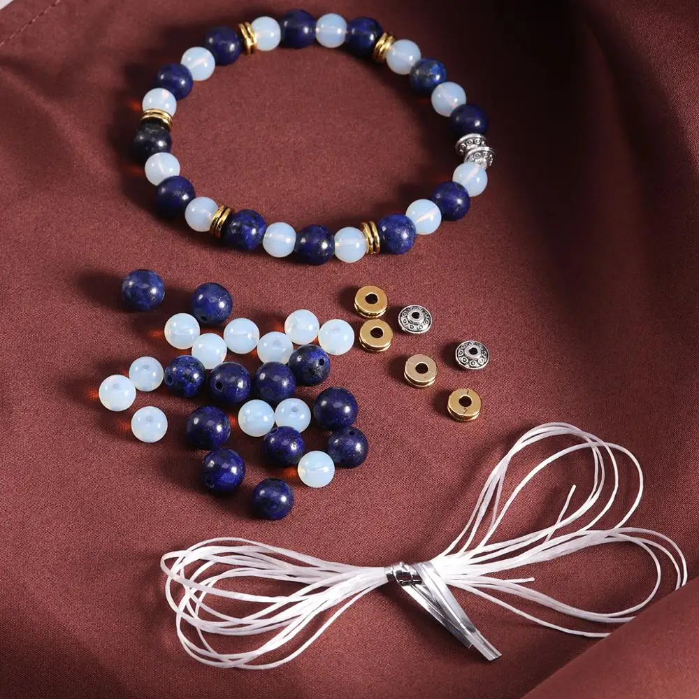 Браслет из бусин SAUVOO сделай сам наборы Овального натурального камня ювелирные