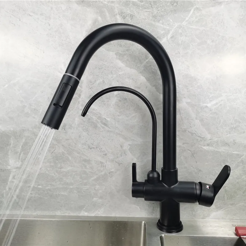 Purifed Kitchen Faucets SDSN Touch Sensor Solid Brass Pull Out Mixer Tap Filter | Обустройство дома