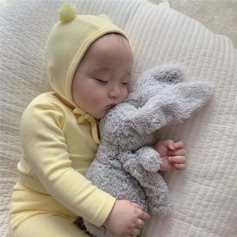 

11 Colors Cotton Solid Baby Clothing Boys and Girls One-piece Pajamas + High-waist Belly-protecting Pants Trousers Baby's Sets