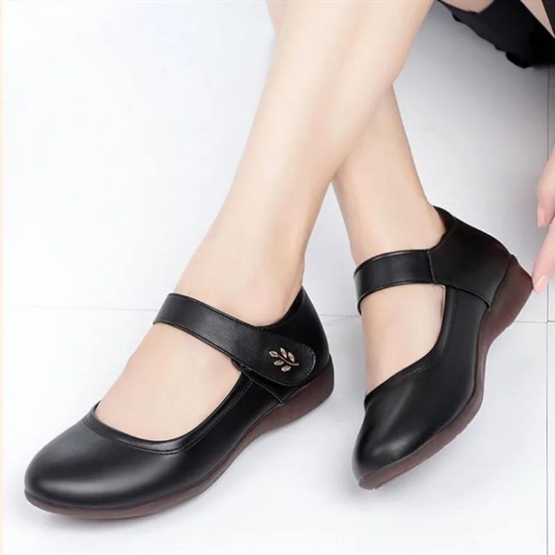 Zapatos De Mujer женская черная обувь на плоской подошве с милым уличным узором Женская