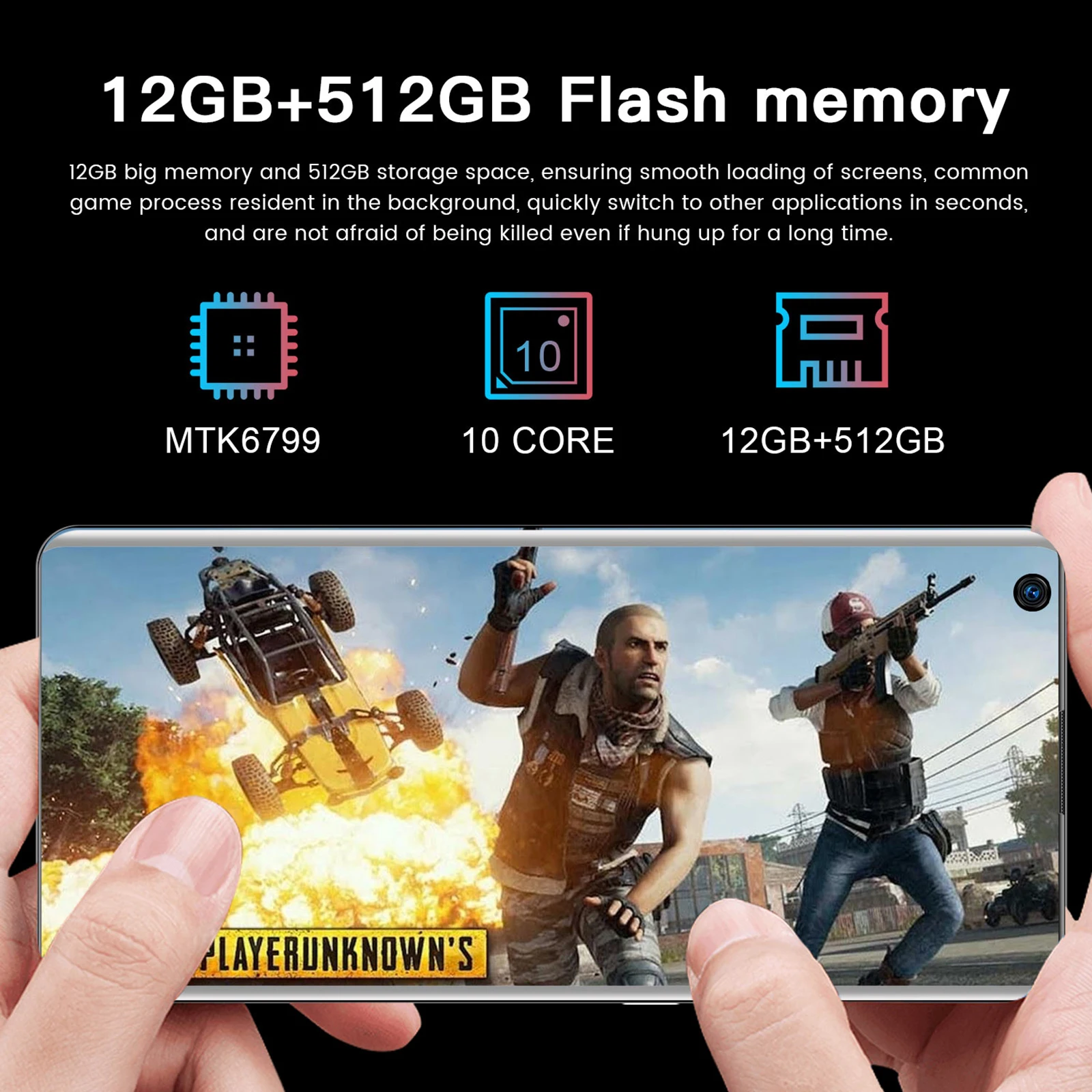 Смартфон Mate 40RS 12 Гб + 512 ГБ HD-экран 7 3 дюйма Android 10 двойной MTK 6799 Deca coresm