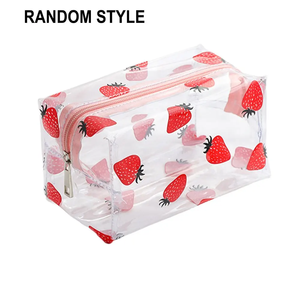 

Transparent Wash Bag Big Pencil Case PVC School Supplies Pencil Bag Stationery Gift School Pencil Box For Cosmetics