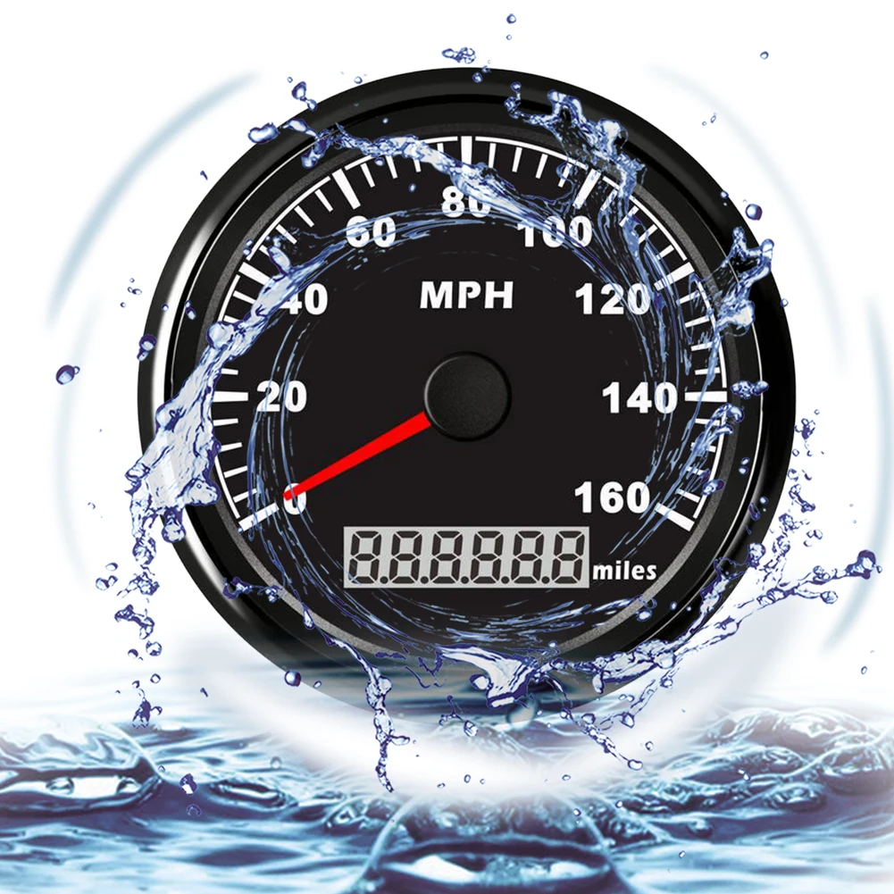 0-160MPH Motorcycles Stainless Steel Car Digital Gauges Speed Measurement Round GPS Speedometer Durable Waterproof Accessories | Автомобили