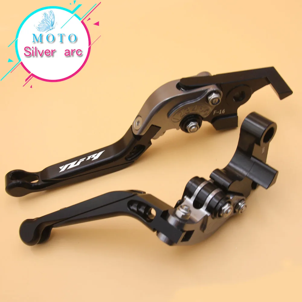 Складной рычаг сцепления для мотоцикла синий + титановый с ЧПУ лазерный логотип