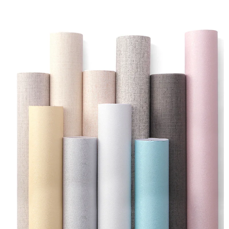 

PVC bedroom waterproof self-adhesive warm pink wallpaper dormitory wall sticker living room decoration desktop cabinet furniture