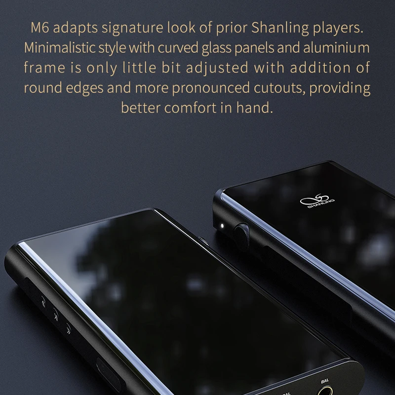 Shanling M6 портативный плеер Hi Res двойной AK4495SEQ DSD256 Fi Bluetooth сенсорный экран