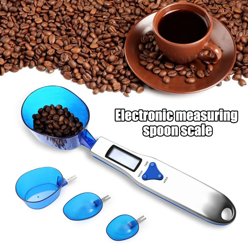 

Digital Scale Spoon LCD Display Kitchen Spoon Scale Electronic Measuring Spoon Scales with 3 Detachable Weighing Spoons