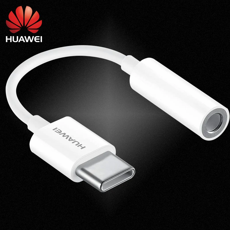 Huawei USB конвертер для наушников адаптер телефона оригинальный аудиокабель 3 5 мм
