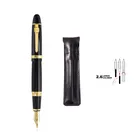 Высокого качества новые Jinhao 159 авторучка черный и серебристый М перо толстый