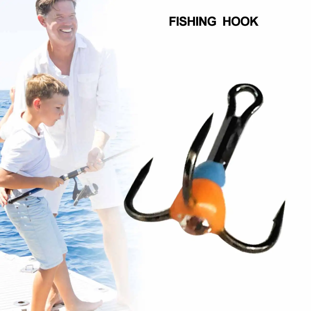 

5Pcs Fishing Treble Hooks High Carbon Steel Baits Sharp Three-jaw Hook Lures Winter Outdoor Camping Ice Fishing Tackle