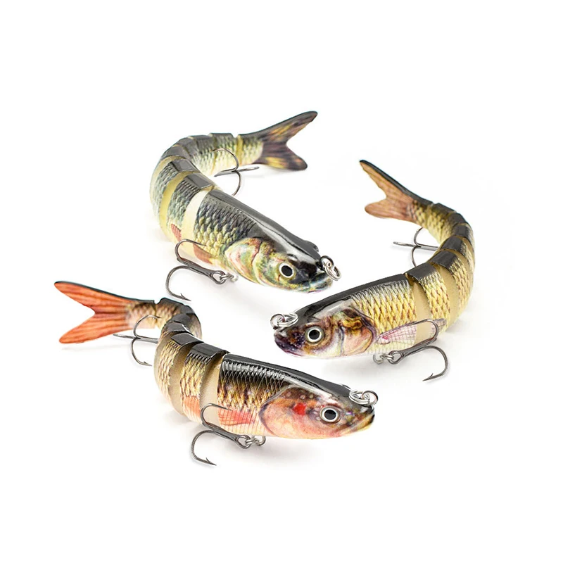 

1pc VIB Artificial Fishing Lure Multi-Jointed Swimbait 8 Segments Crankbait Lifelike Hard Carp Fishing Bait Fishing Tackle Lure