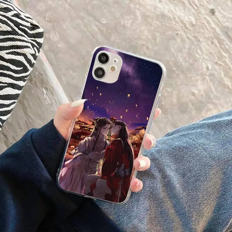 

Tian Guan Ci Fu Phone Case Transparent for iPhone 11 12 mini pro XS MAX 8 7 6 6S Plus X 5S SE 2020 XR