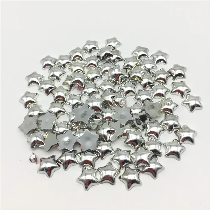 Кабошоны из смолы серебристые/золотистые 12 мм 100 шт. | Дом и сад