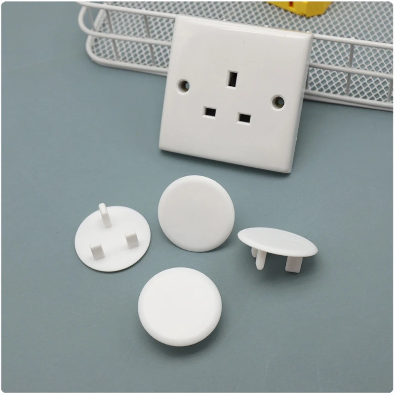 Enchufe de salida el&eacute;ctrico para beb&eacute;, protecci&oacute;n de seguridad, cubierta de enchufes para Reino Unido, 20 unids/lote-1