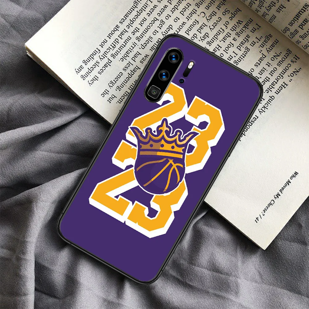 

LeBron James Basketball Phone Case For Huawei P Mate Smart 10 20 30 40 Lite Z 2019 Pro black Cell Painting Hoesjes Fashion