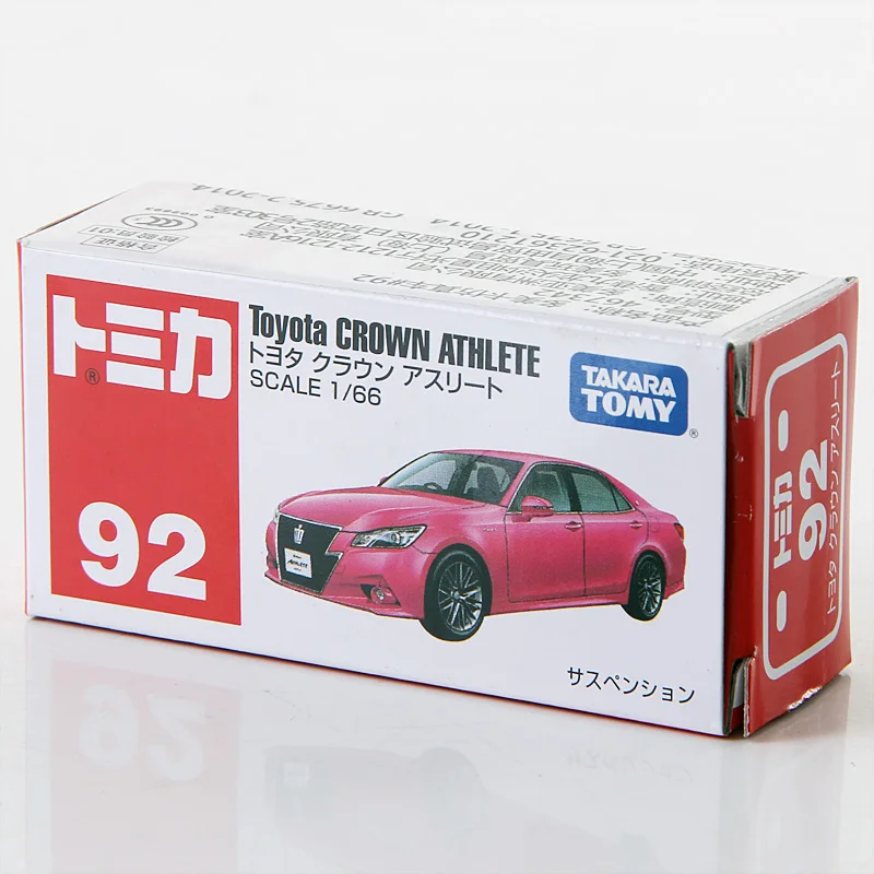 Takara Tomy Tomica #92 Toyota Crown Athlete розовая литая роскошная модель автомобиля коллекционная
