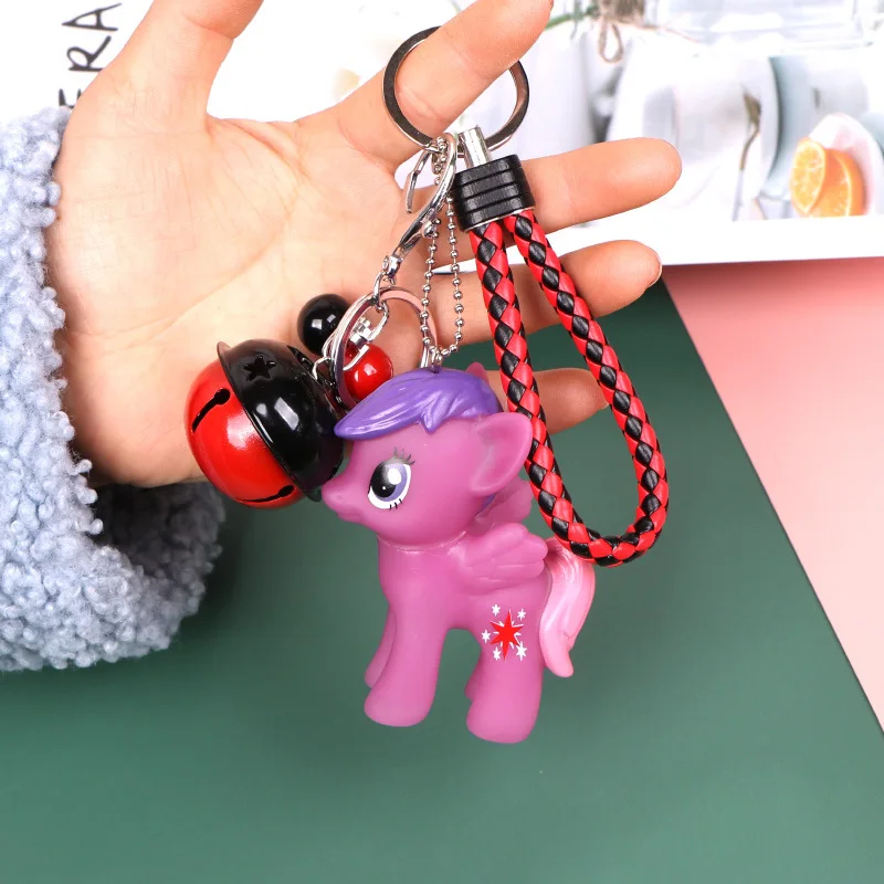 2020 новый корейский мультфильм прекрасный лошадь брелок колокольчик PU