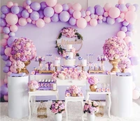 120 pcs brilliant purple macaron balloon garland arch kit pink balloons decoration for wedding birthday home party