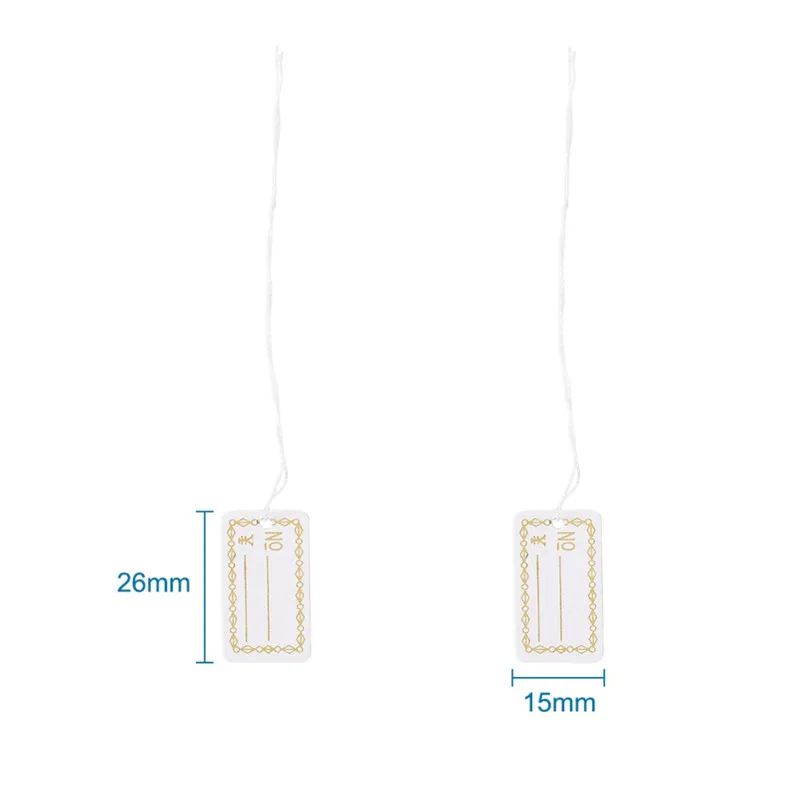 500 шт. белые бумажные ценники Подарочные маркировочные ярлыки прямоугольные