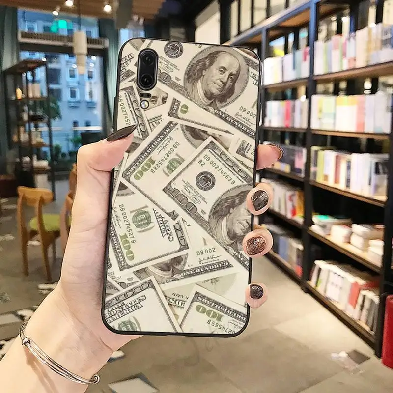 

us Big Money 100 Dollars design luxury design Phone Case funda For Huawei honor Mate P 10 20 30 40 Pro 10i 9 10 20 8 x Lite
