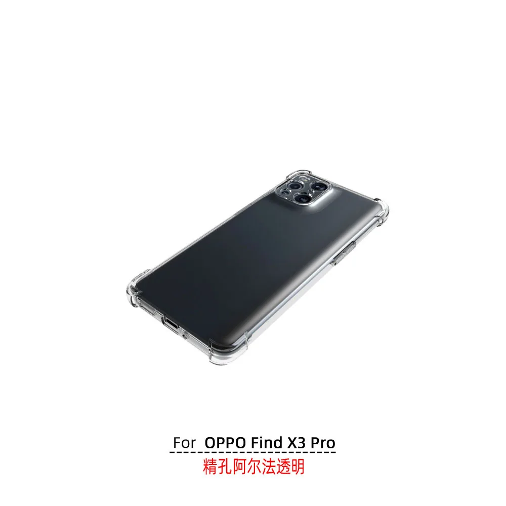 

Oppo Transparent Clear Case Compatible With Oppo Find X3 Pro Corner Cushion Ultra Shock Resistant Protective Slim TPU Bumper X3