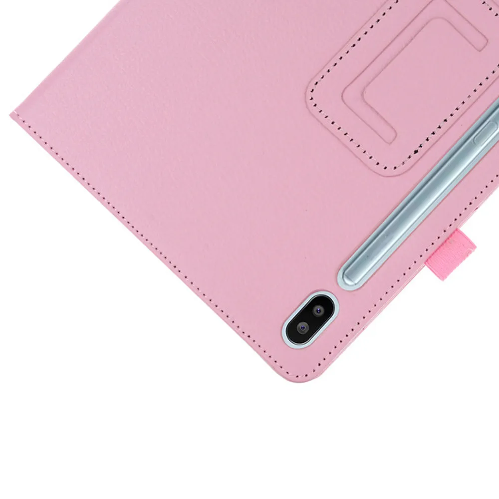 Для Samsung Tab S6 10 5 SM-T860 T865 2019 с магнитом из искусственной кожи + кожаный чехол Полный