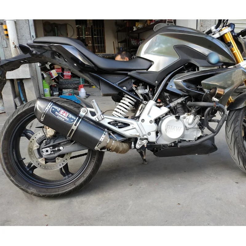 Универсальный 51 мото rcycle Yoshimura глушитель выхлопной трубы escape moto углеродного волокна для CB400 K8 K6 Z750 Mt07 g310 sv650 crf230 r25