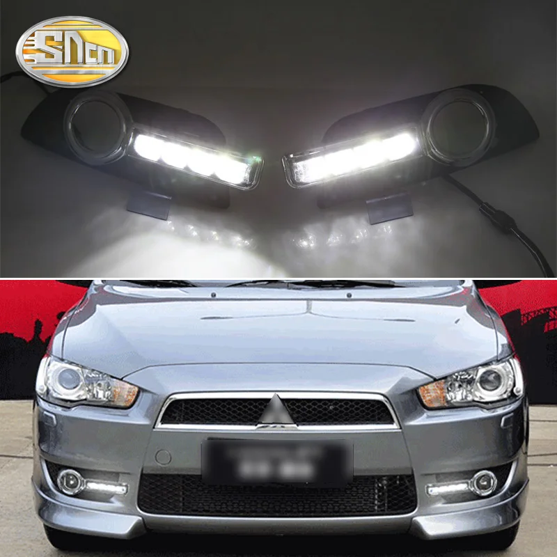 

For Mitsubishi Lancer EX 2009 2010 2011 2012 2013 2014 Daytime Running Light LED DRL fog lamp Driving Yellow Turn Signal Lamp