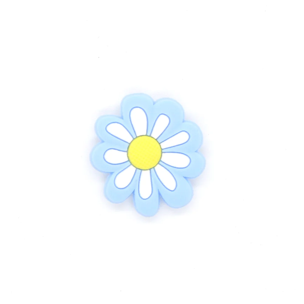New 1pcs Blue series pvc shoes charms Accessories cute Cactus flower shoes Decorations fit croc clog jibz kid X-mas party gifts