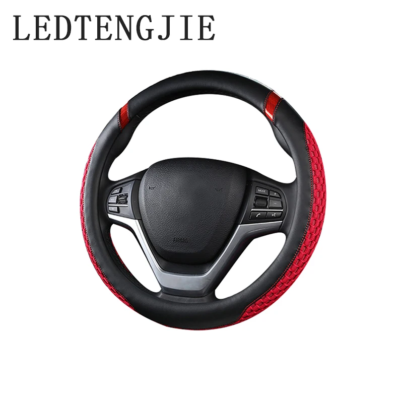 

Car Steering Wheel Cover Breathable Anti-skid Wear-resistant Car Handle Cover 6 Colors To Choose From Car Interior Accessories