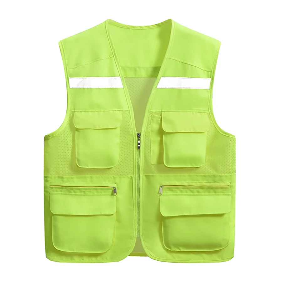 Сетчатый светоотражающий жилет с несколькими карманами сетчатый для активного