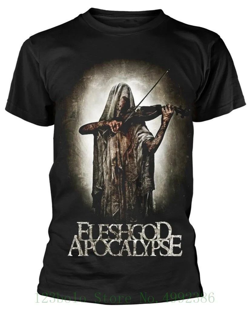 Maglietta Fleshgod (pse bloodviolinist nuova e ufficiale! Maglietta nera dei giovani di estate