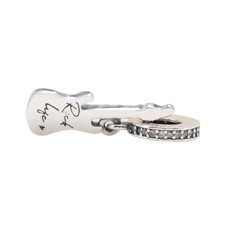 

DoDoFly 925 Silver New Electric Guitar Charm Fit Original Bracelet Necklace