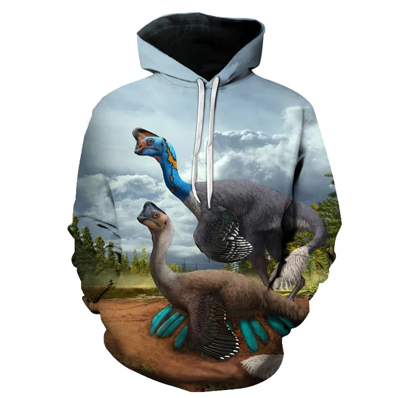 

New Men's Sweatshirts 3D-printed Dinosaur Empire Hoodie Fall Hoodie Animals Dinosaur Hoodies are Suitable For Both Men And Women