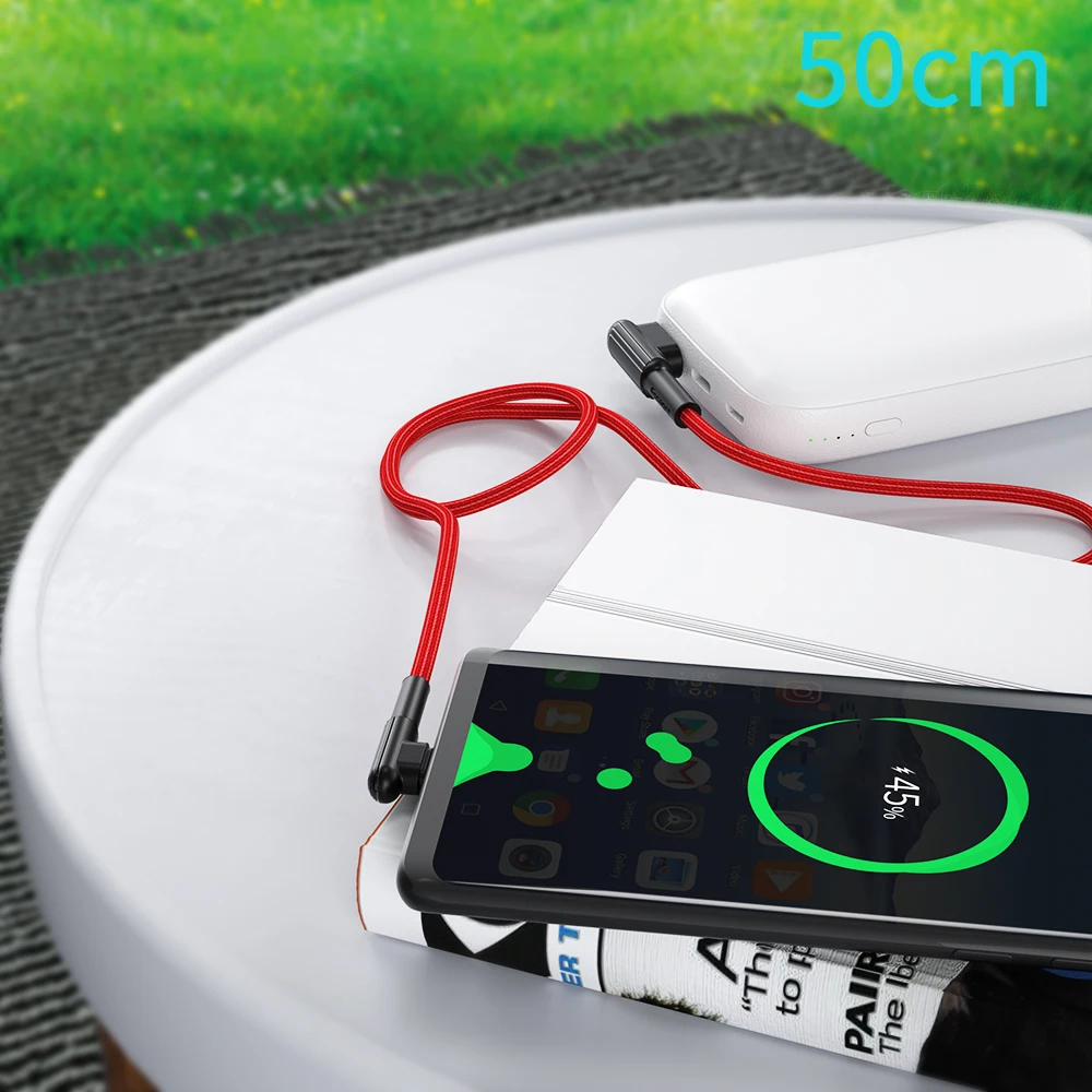 Кабель Essager usb type C 90 градусов USBC шнур для samsung Xiaomi Redmi Note 7 3A Быстрая зарядка зарядное устройство кабель для мобильного телефона USB-C