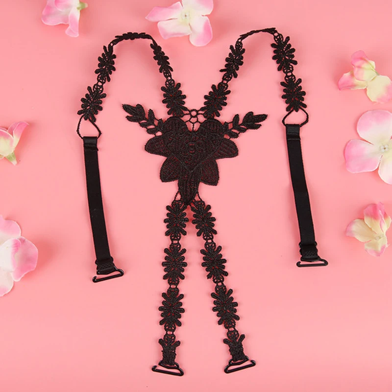 

1Pair Fashion Bra Straps Lace Butterfly Flower Cross Back Lady Girl Bra Straps Decoration Shoulder Straps Necessary