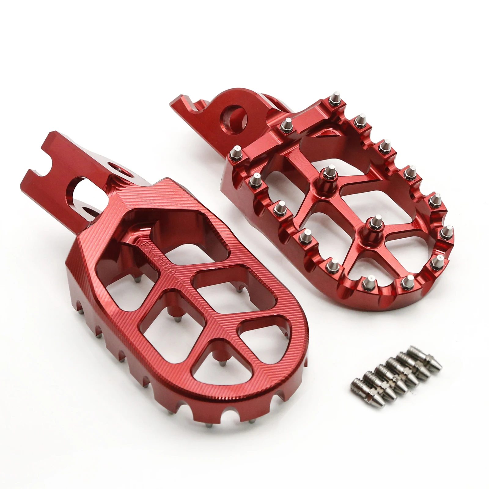 

For Kawasaki KX450F 2007-2015 Motorcycle Dirt Pit Pivot Bike Sharp Teeth Foot Pegs Footpegs CNC Aluminum Footrests Pedals